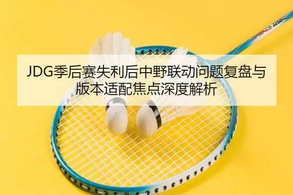 JDG季后赛失利后中野联动问题复盘与版本适配焦点深度解析